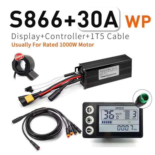 Set Controller plus display S866 30A 36/48V