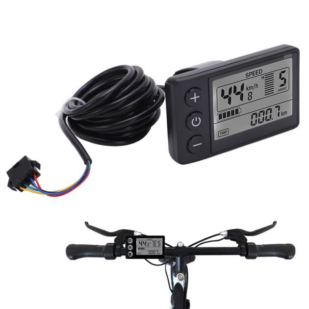 36V/48V LCD DISPLAY Electric Bicycle Dashboard (s866) - imagine 2