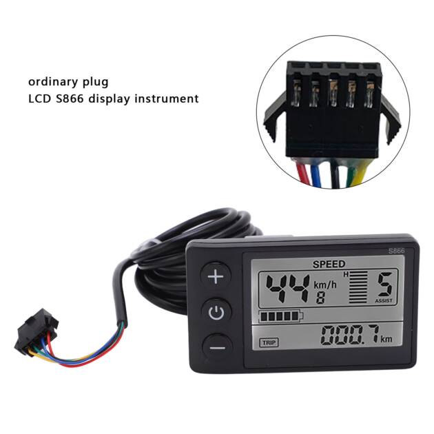 36V/48V LCD DISPLAY Electric Bicycle Dashboard (s866) - imagine 3